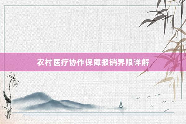 农村医疗协作保障报销界限详解